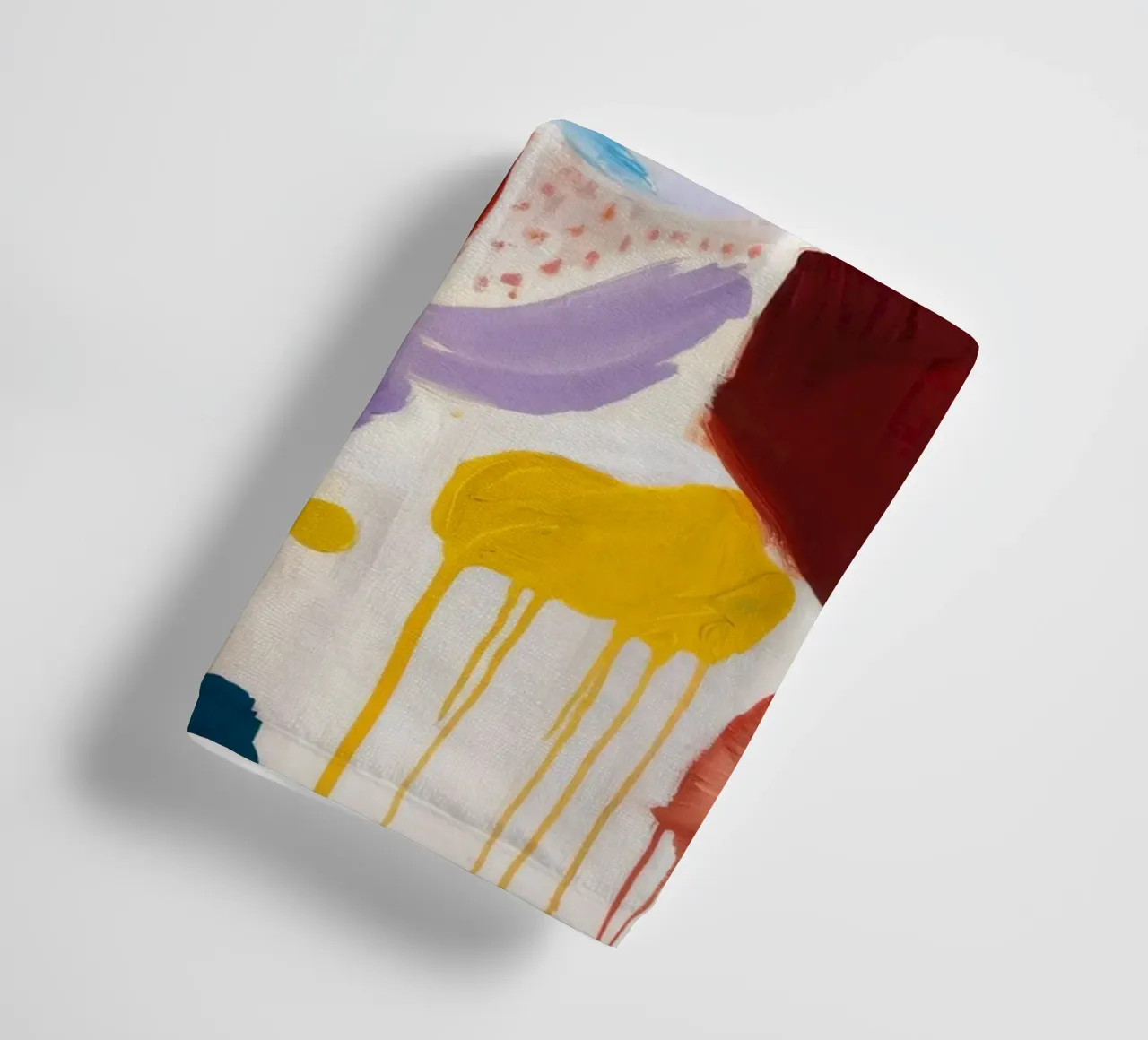 Kleurrijk abstract gezicht badhanddoek van Lunar Templar