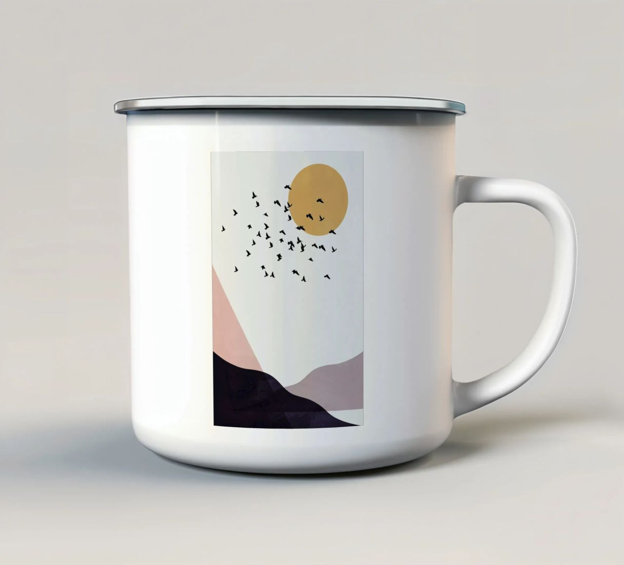 Flock Of Birds III tazza in smalto da Pure