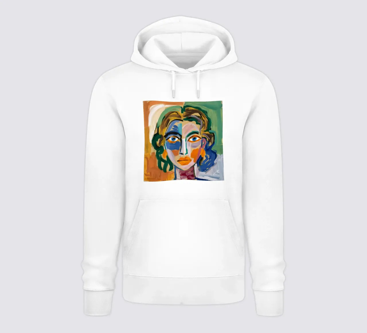 Abstract Green Harmony hoodie by Lunar Templar