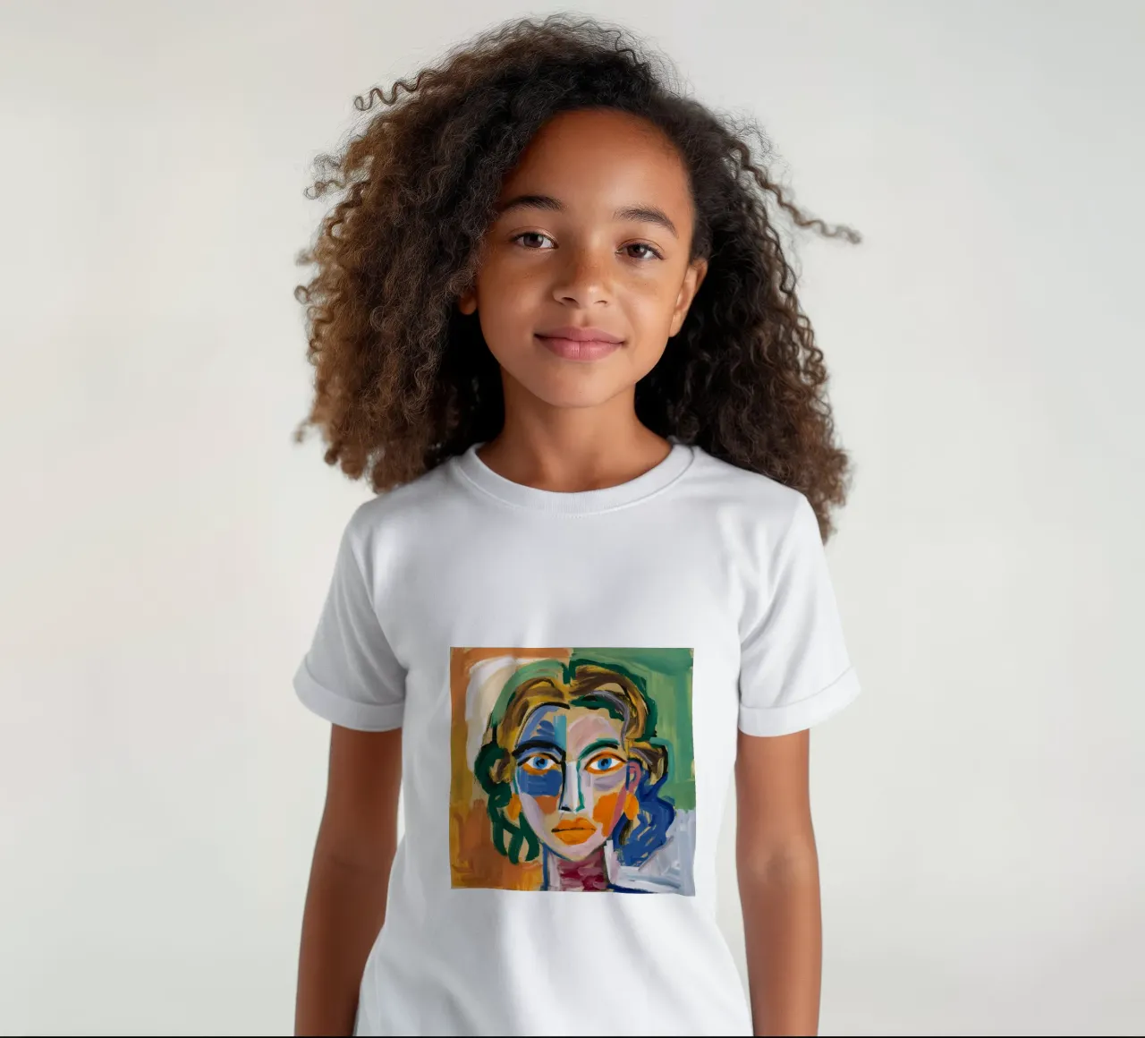 Abstract Green Harmony kids t-shirt by Lunar Templar