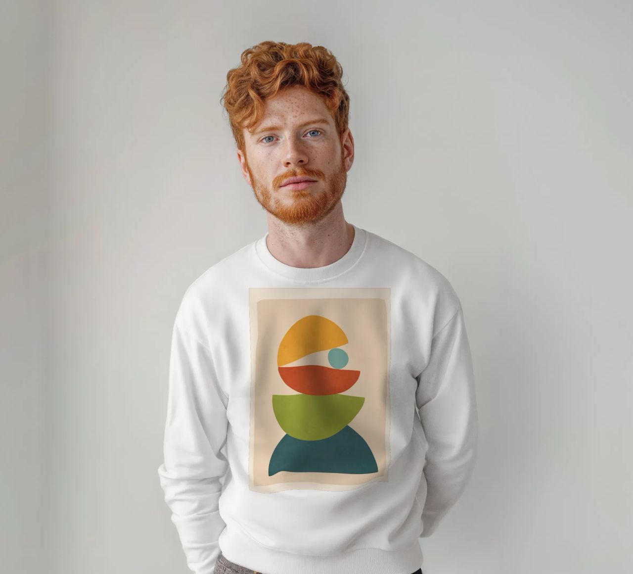 Minimal Balance – Abstract Forms I sudadera de Nadjaa