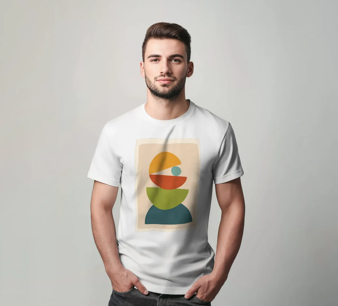 Minimal Balance – Abstract Forms I t-shirt da Nadjaa