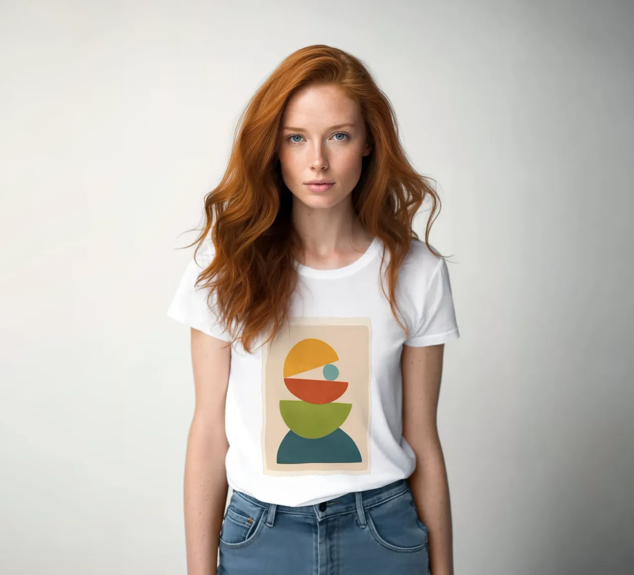 Minimal Balance – Abstract Forms I t-shirt da donna da Nadjaa