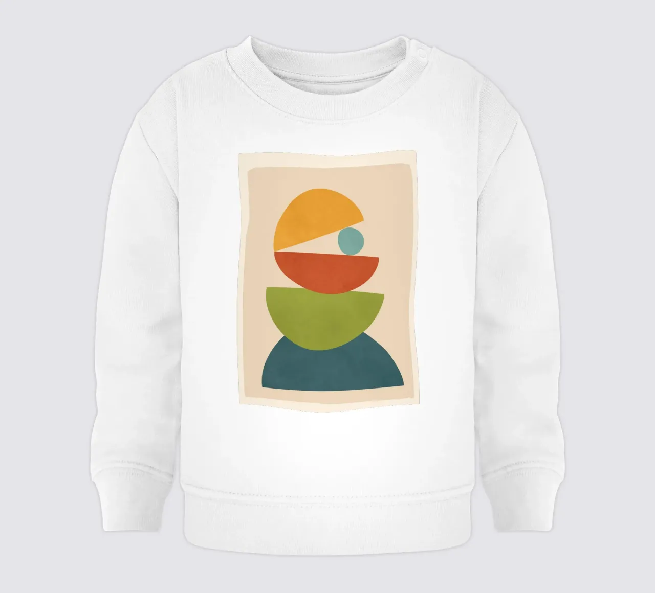 Minimal Balance – Abstract Forms I Baby Sweatshirt von Nadjaa