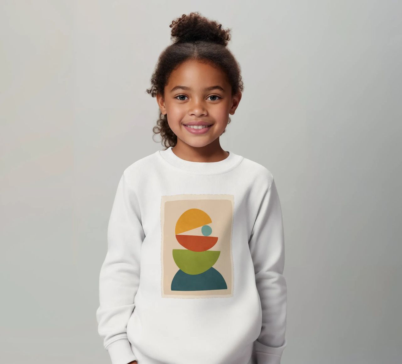 Minimal Balance – Abstract Forms I sudadera para niño de Nadjaa