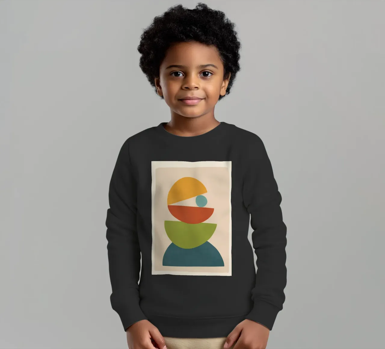 Minimal Balance – Abstract Forms I felpa bambino da Nadjaa