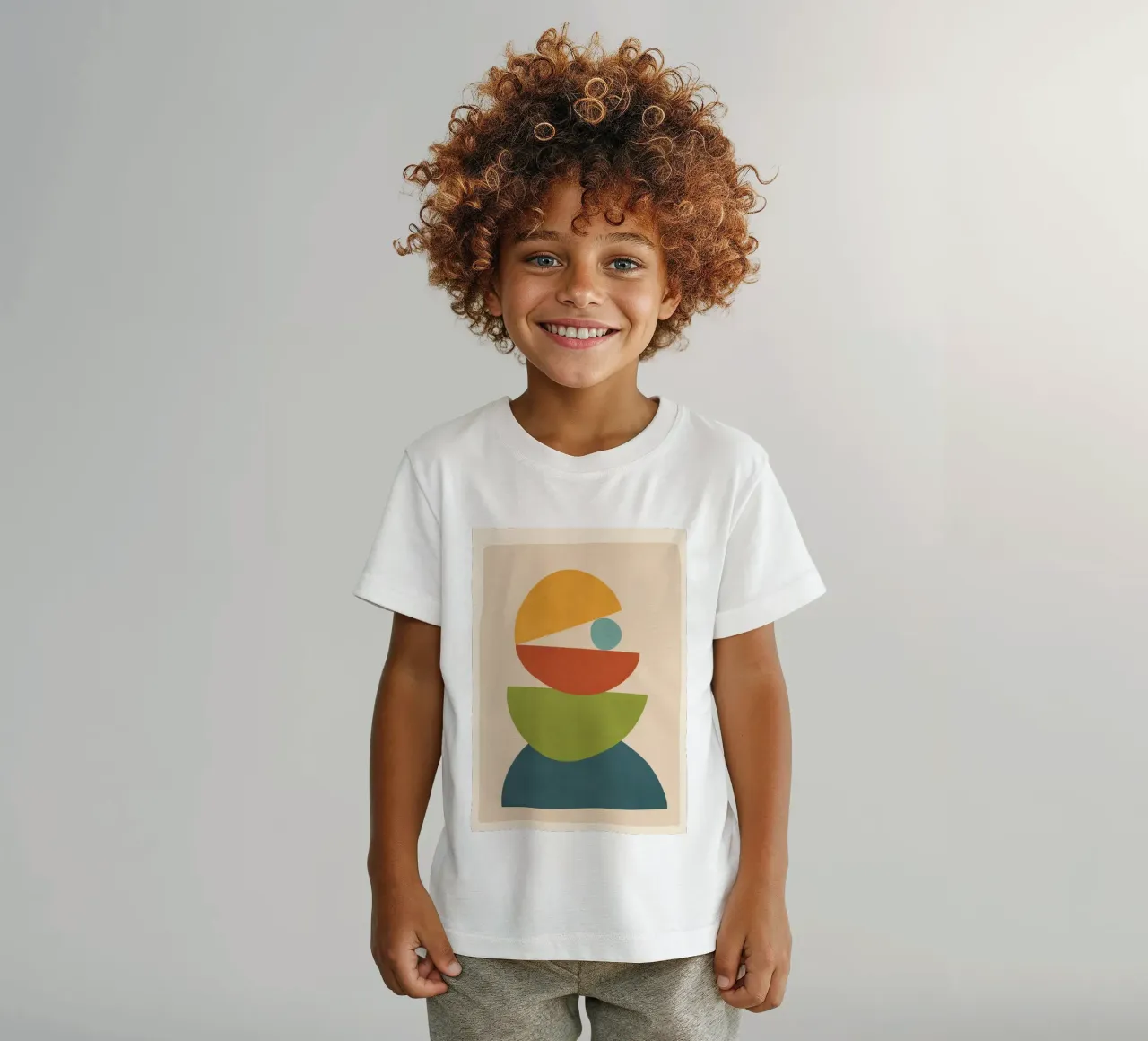 Minimal Balance – Abstract Forms I t-shirt bambini da Nadjaa
