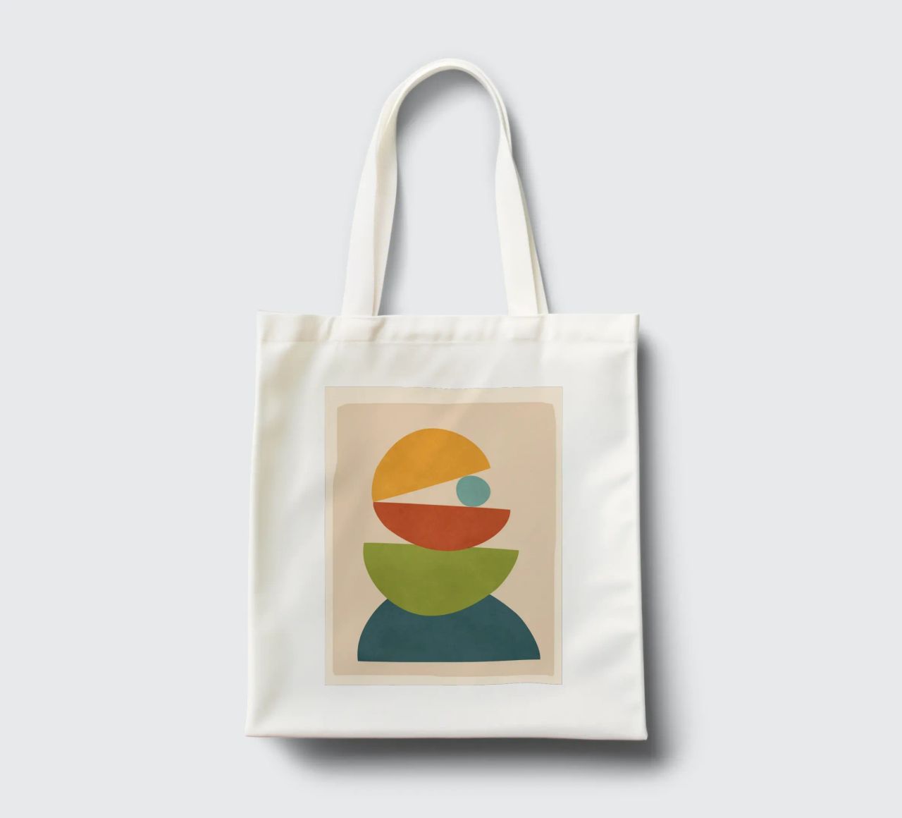Minimal Balance – Abstract Forms I borsa in juta da Nadjaa