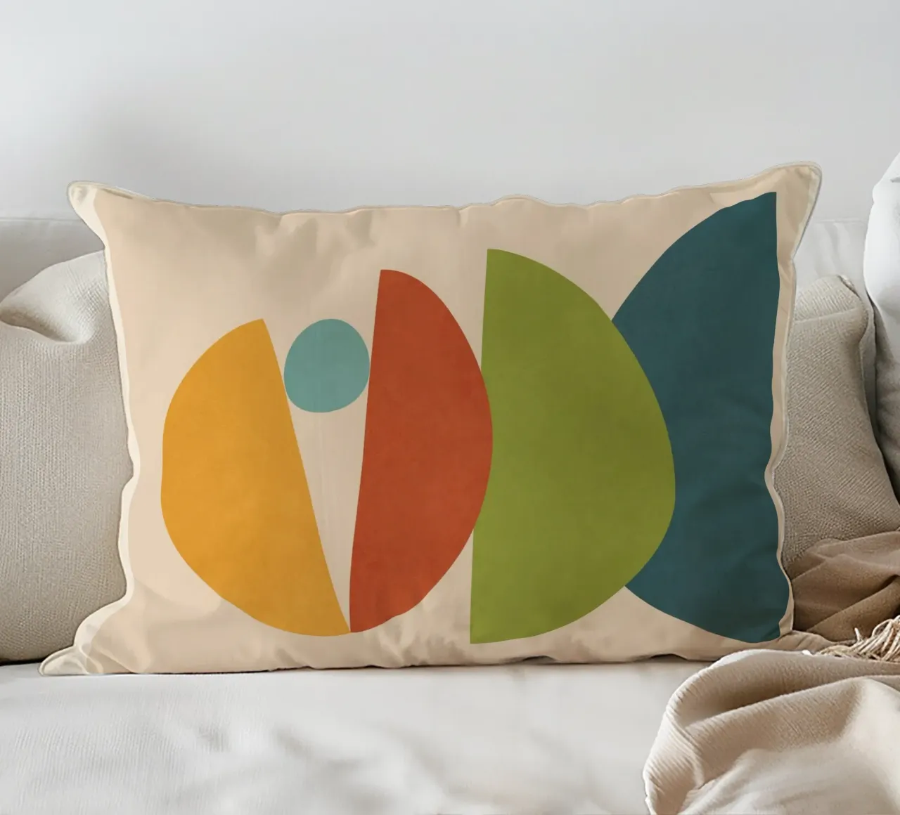 Minimal Balance – Abstract Forms I Kissen von Nadjaa