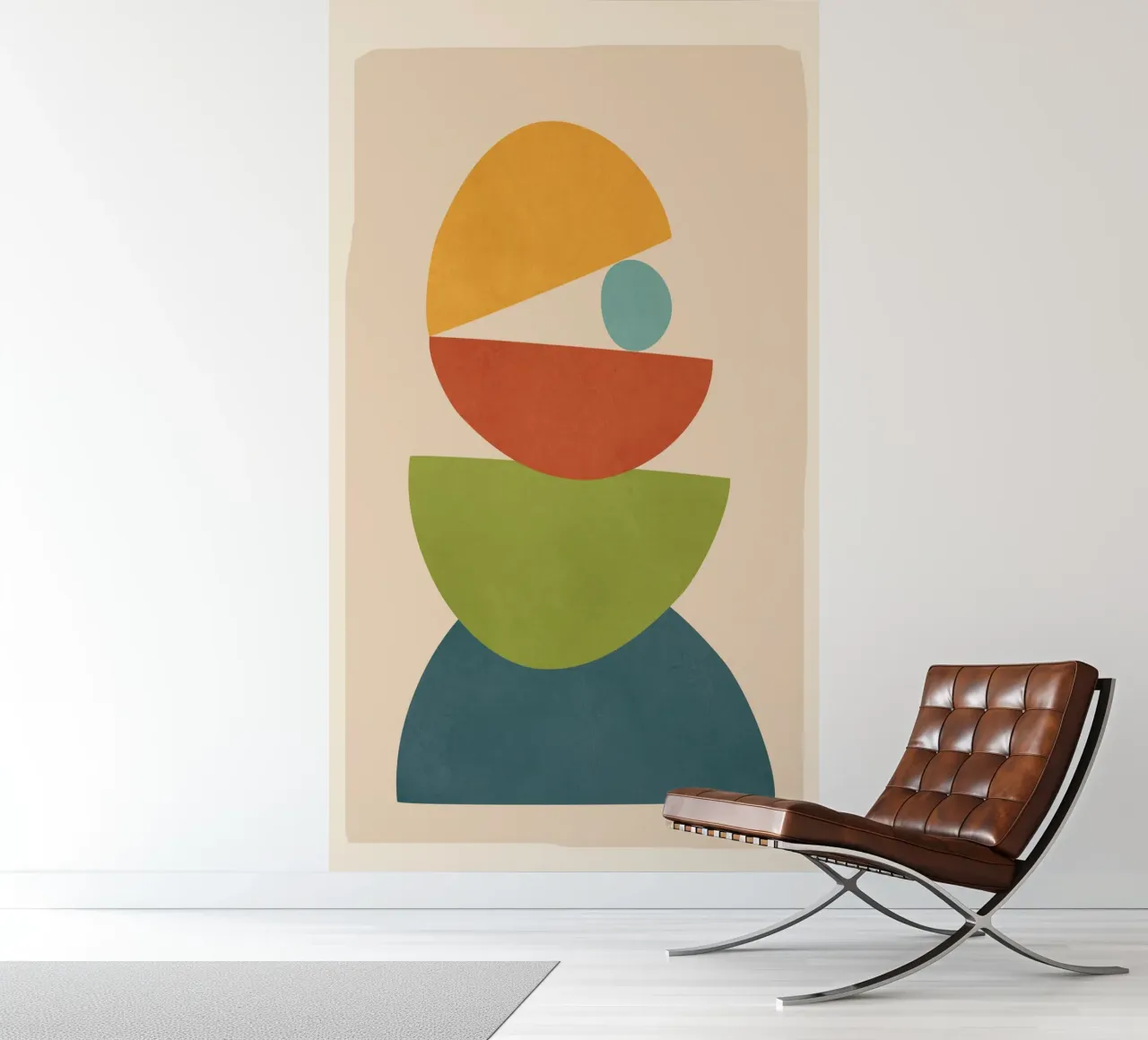 Minimal Balance – Abstract Forms I papel para pared de Nadjaa