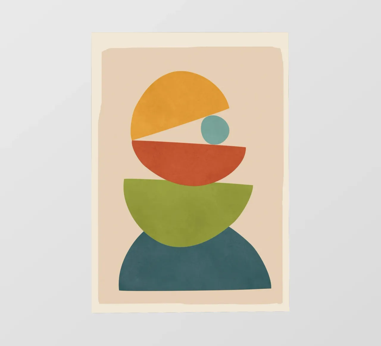 Minimal Balance – Abstract Forms I Fototapete von Nadjaa