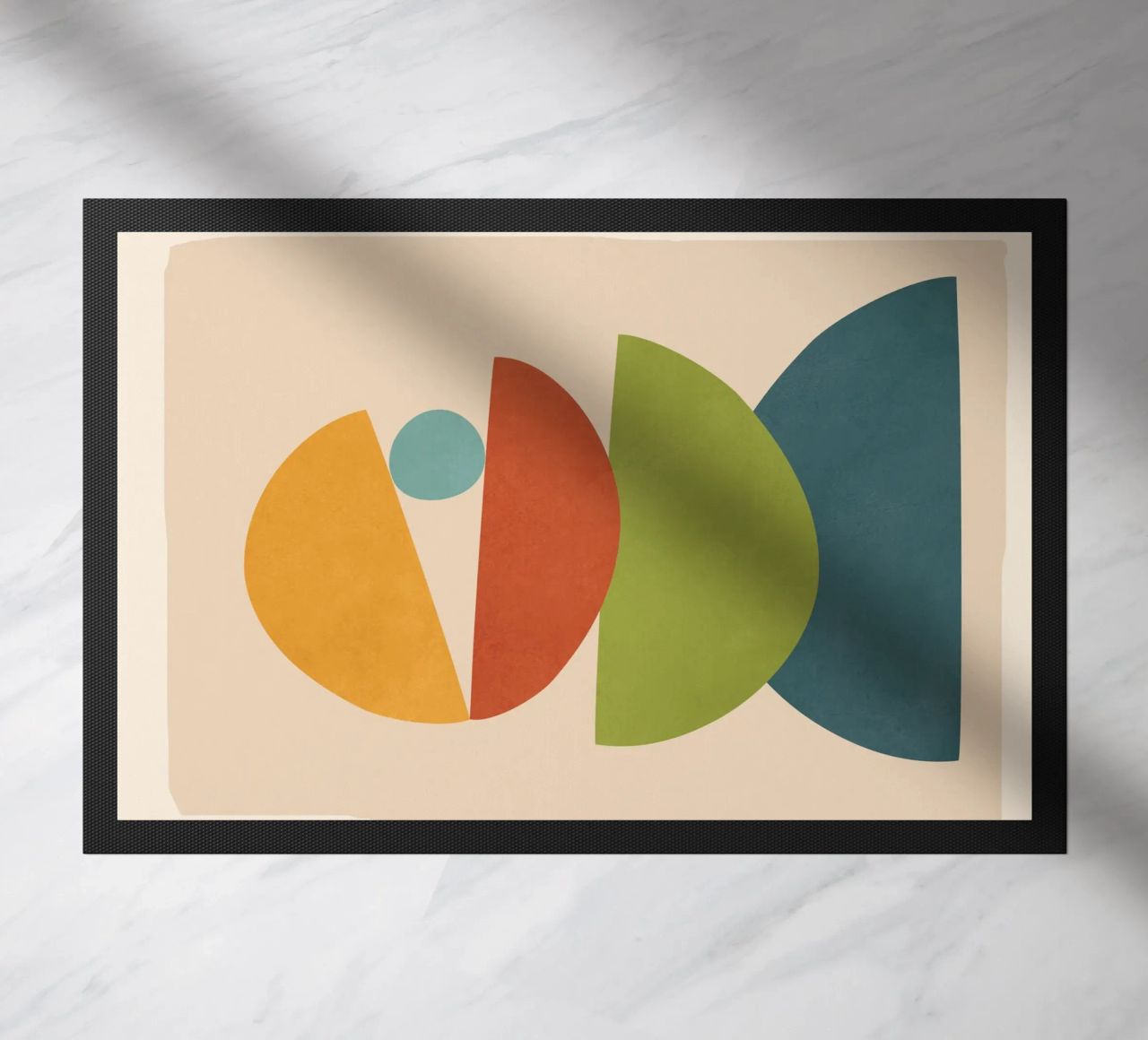 Minimal Balance – Abstract Forms I felpudo de Nadjaa