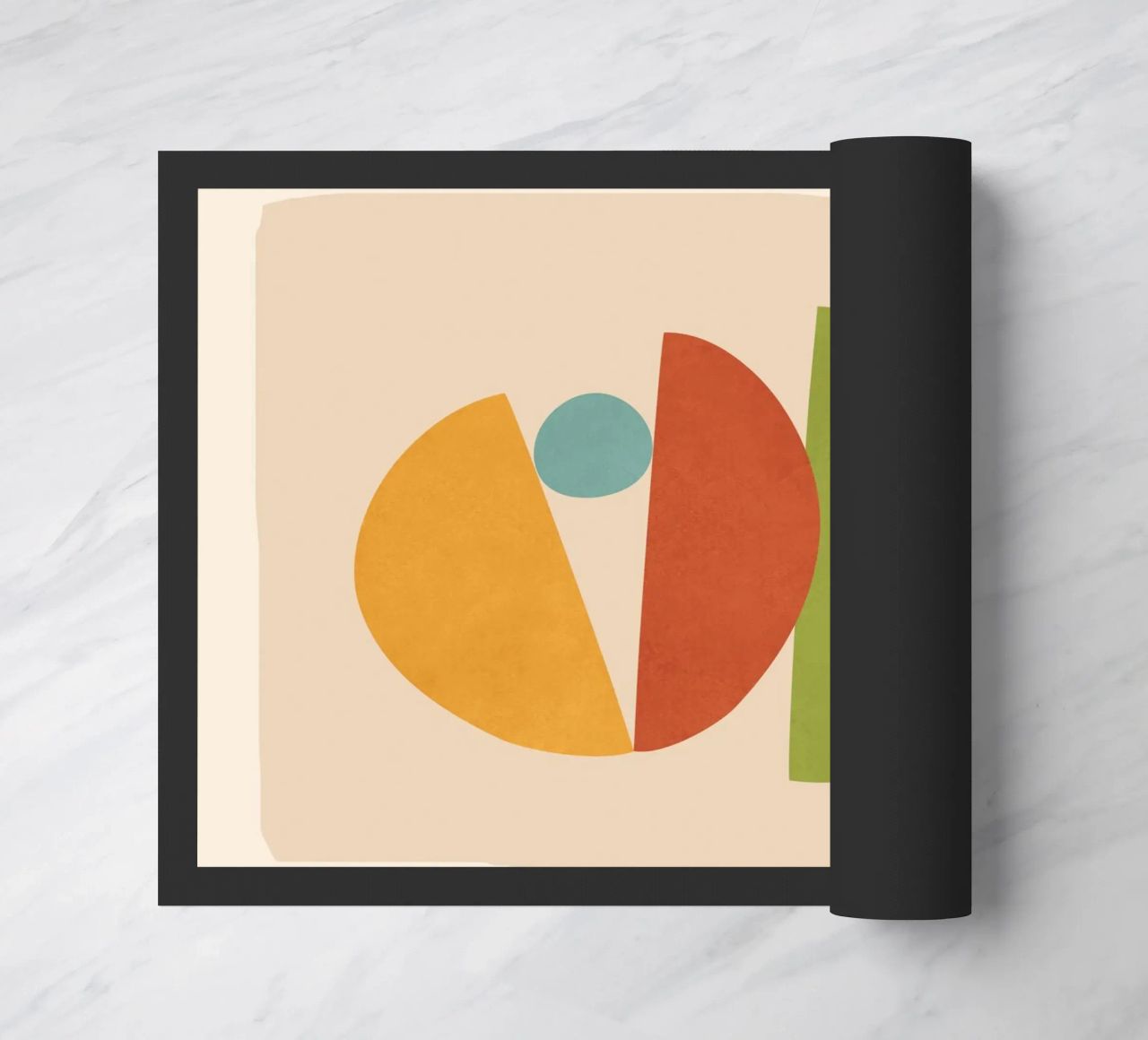 Minimal Balance – Abstract Forms I felpudo de Nadjaa
