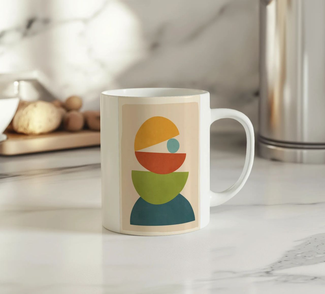 Minimal Balance – Abstract Forms I tazza in ceramica da Nadjaa