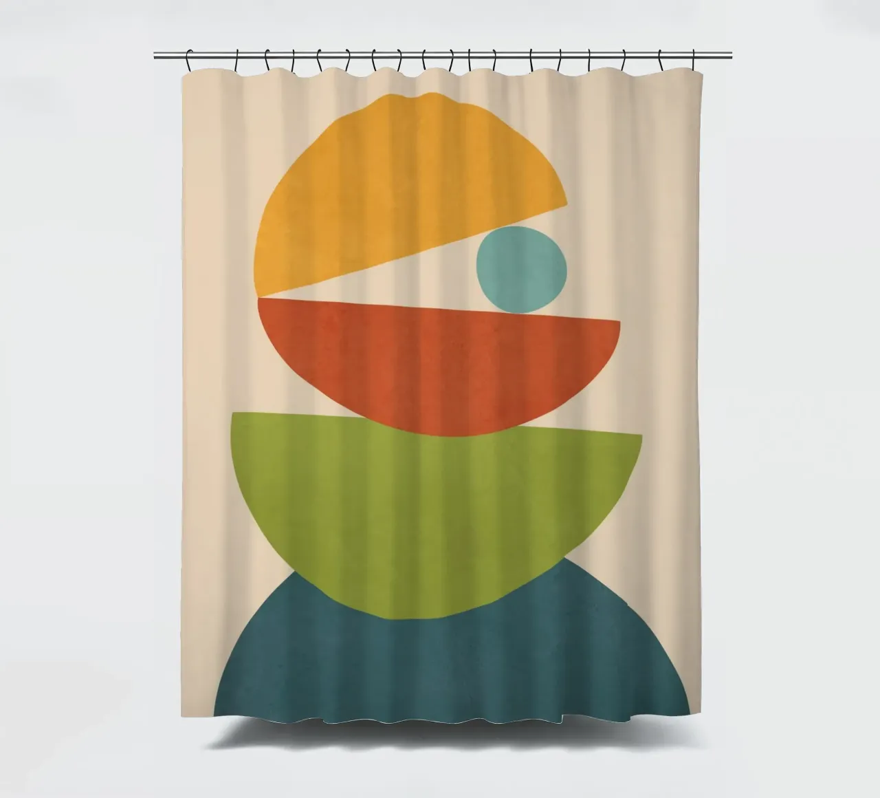 Minimal Balance – Abstract Forms I shower curtain by Nadjaa