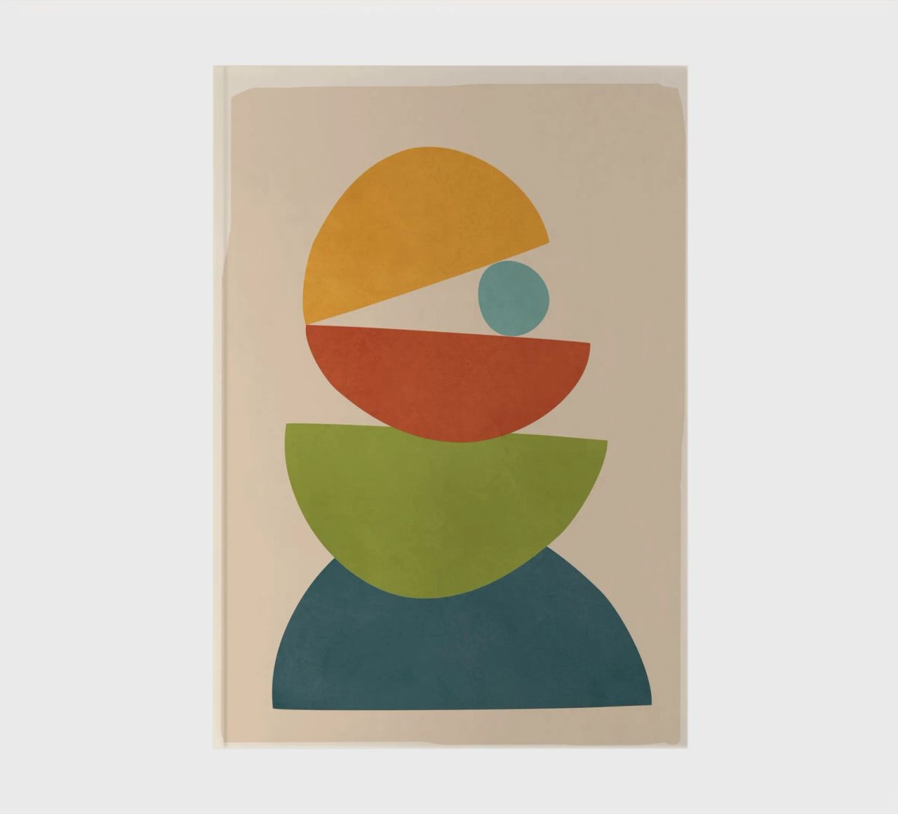 Minimal Balance – Abstract Forms I notebook by Nadjaa