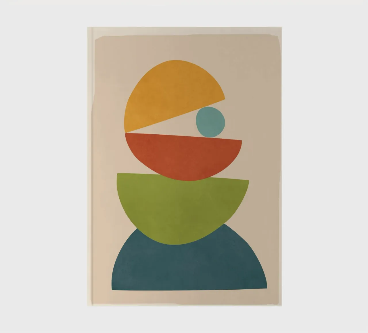 Minimal Balance – Abstract Forms I Notizbuch von Nadjaa