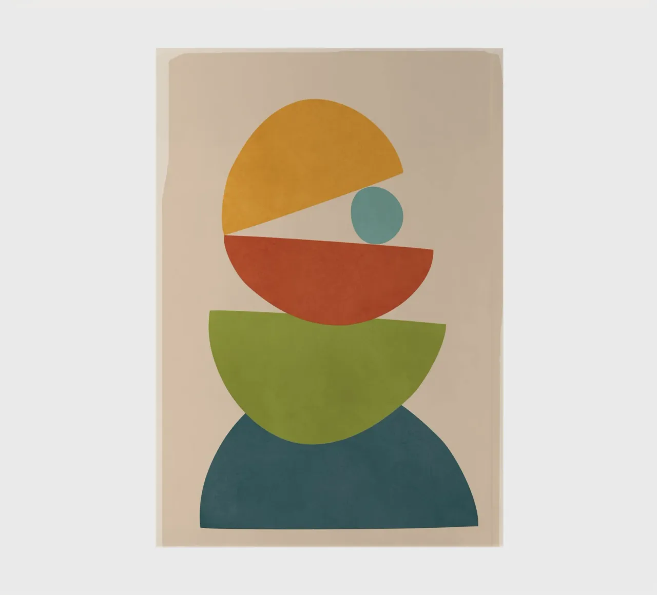 Minimal Balance – Abstract Forms I Notizbuch von Nadjaa