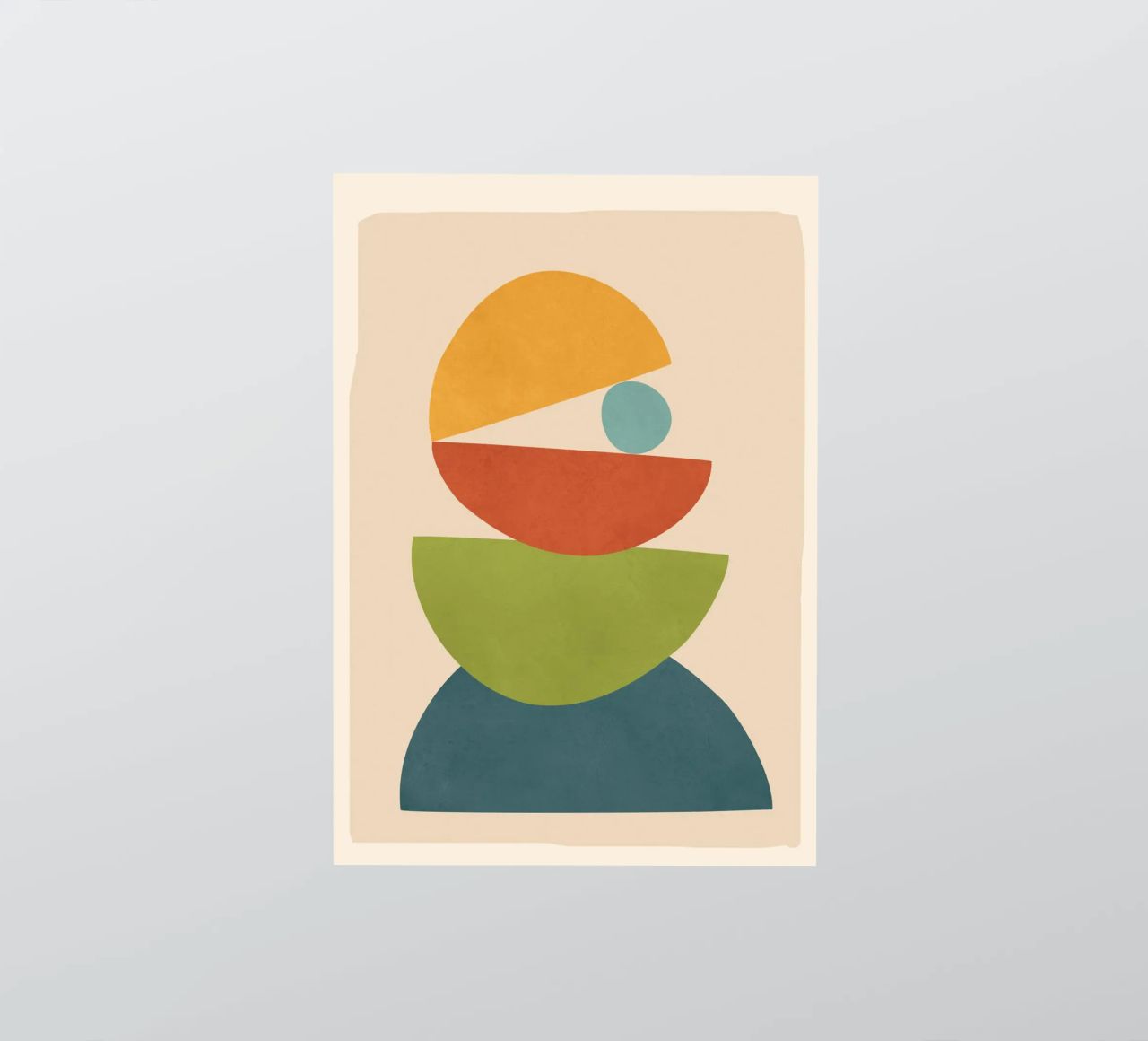 Minimal Balance – Abstract Forms I pegatina de Nadjaa