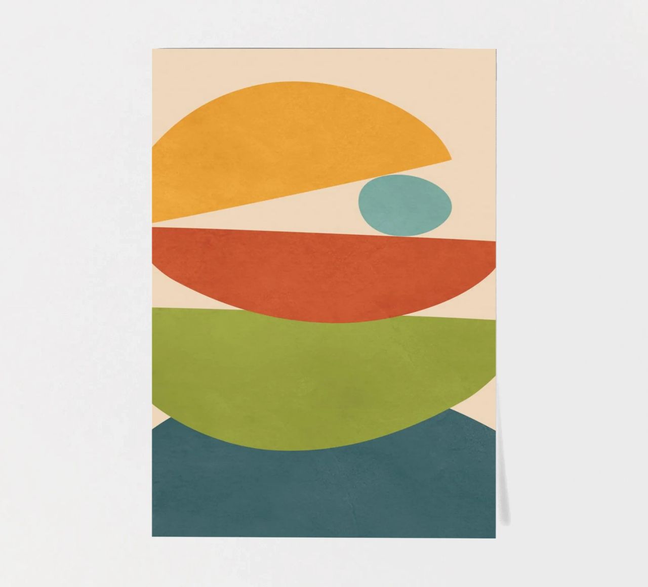 Minimal Balance – Abstract Forms I foglio adesivo da Nadjaa