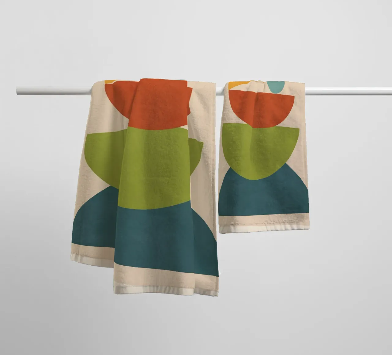 Minimal Balance – Abstract Forms I Handtuch von Nadjaa