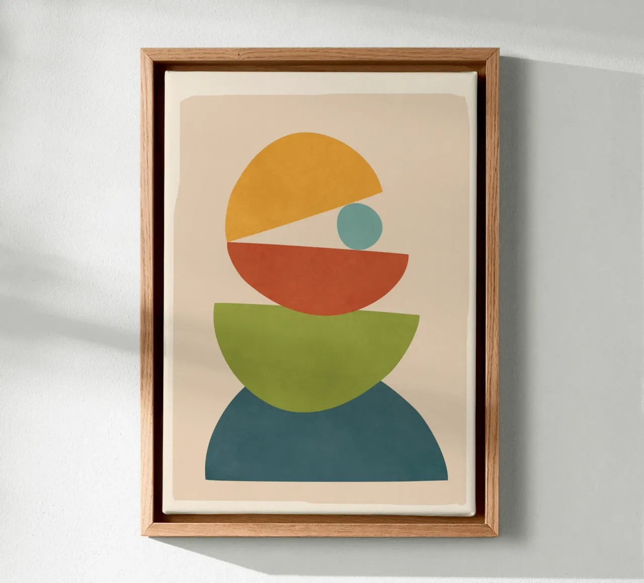 Minimal Balance – Abstract Forms I Leinwand von Nadjaa