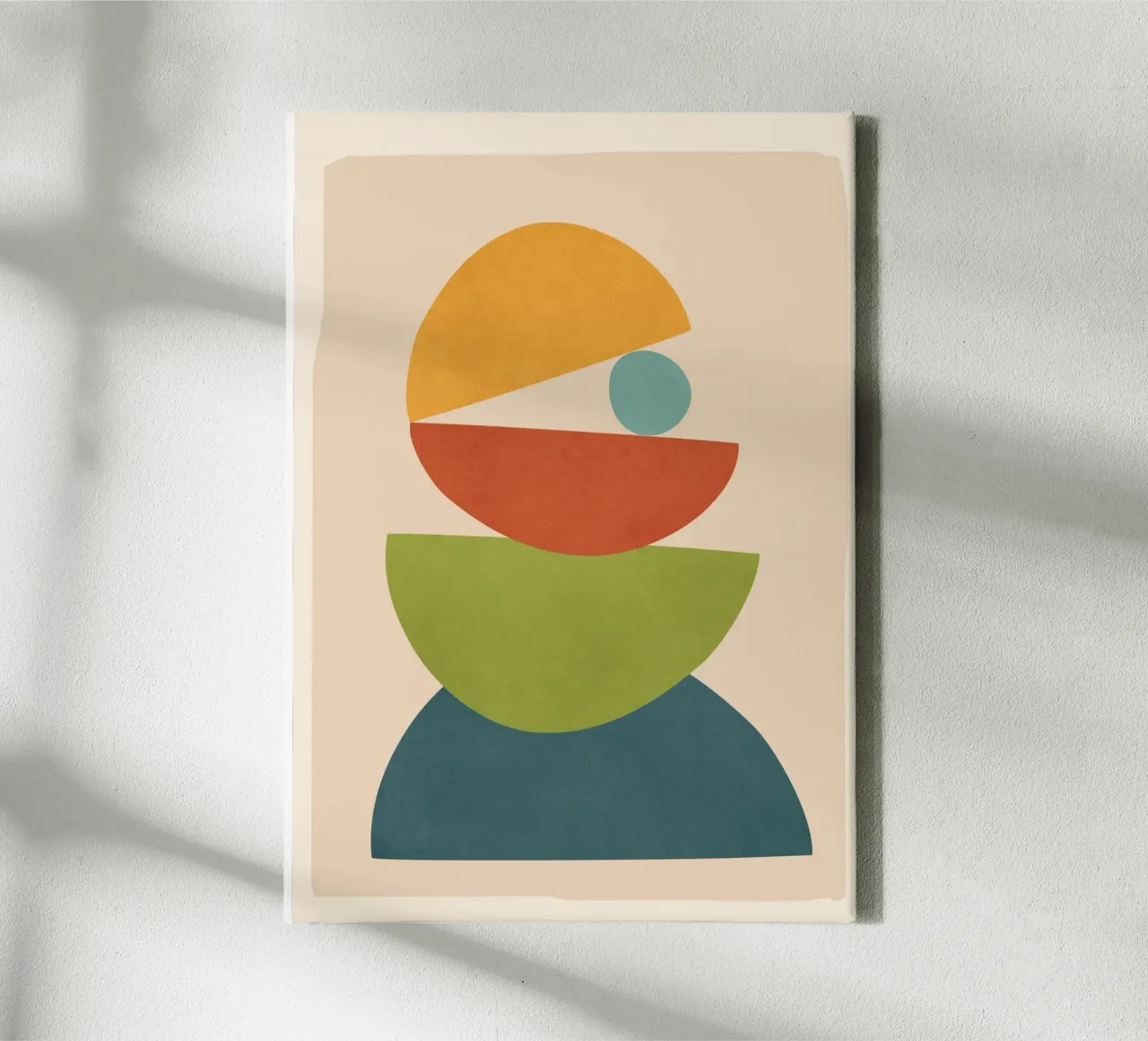 Minimal Balance – Abstract Forms I Leinwand von Nadjaa