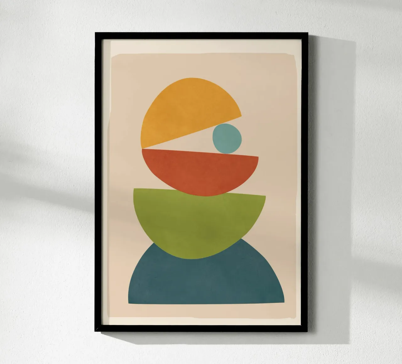 Minimal Balance – Abstract Forms I carta hahnemühle da Nadjaa