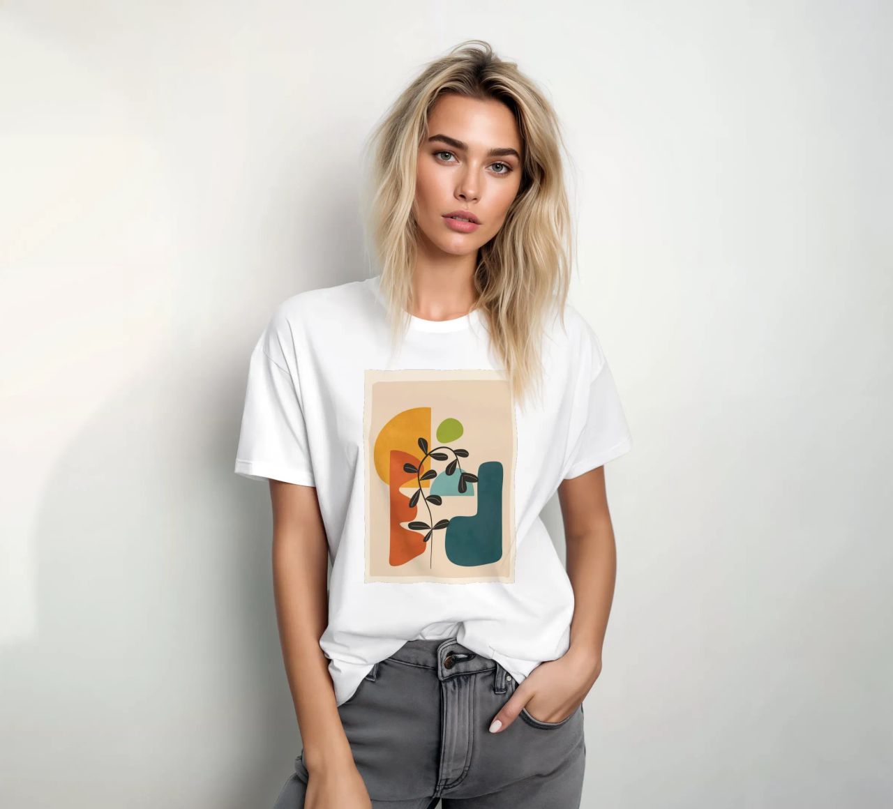 Minimal Balance – Abstract Forms II t-shirt da Nadjaa