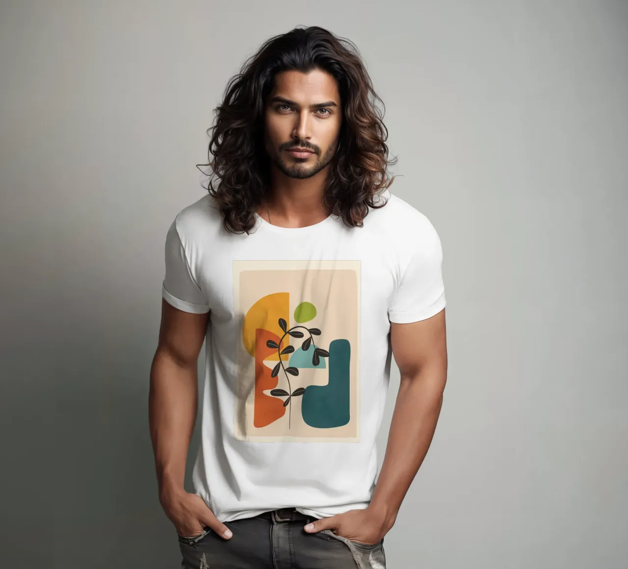 Minimal Balance – Abstract Forms II t-shirt by Nadjaa