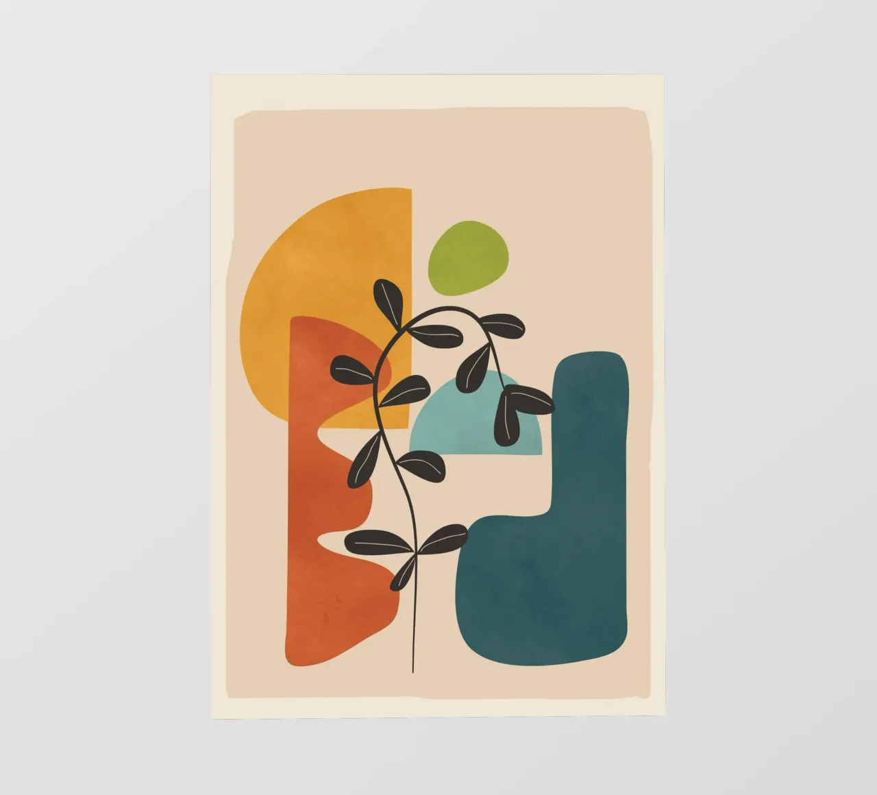 Minimal Balance – Abstract Forms II fotobehang van Nadjaa