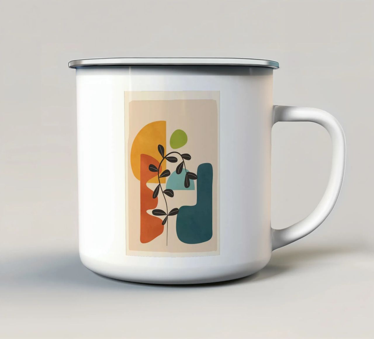 Minimal Balance – Abstract Forms II tazza in smalto da Nadjaa