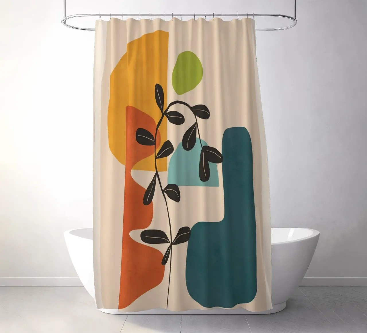 Minimal Balance – Abstract Forms II tenda da doccia da Nadjaa