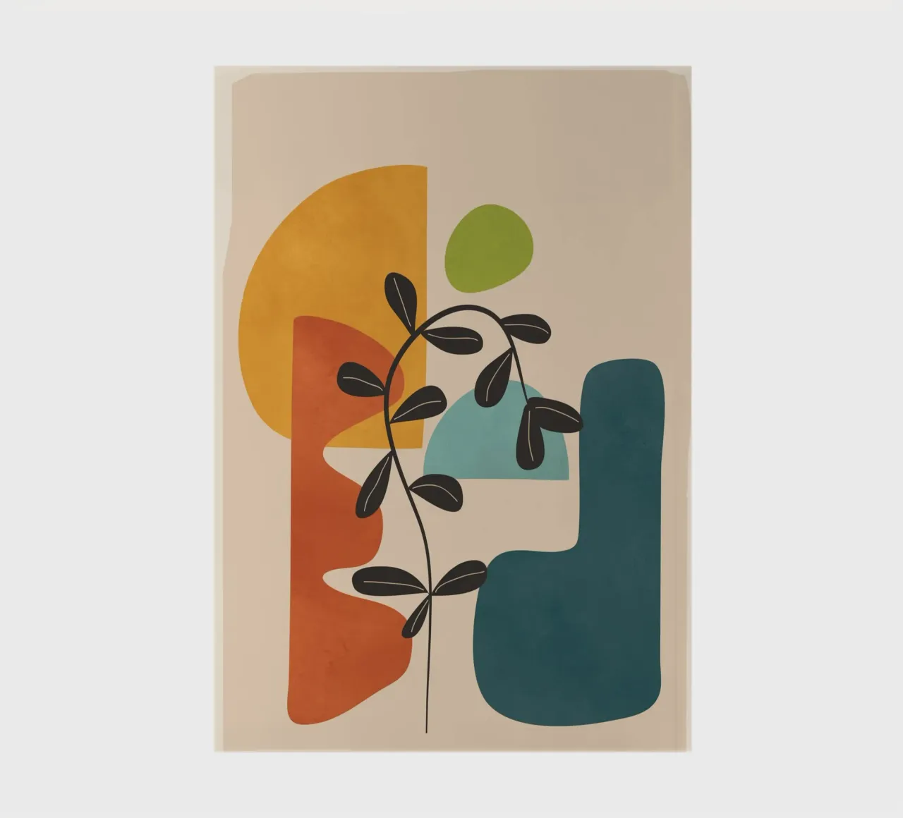 Minimal Balance – Abstract Forms II notebook by Nadjaa