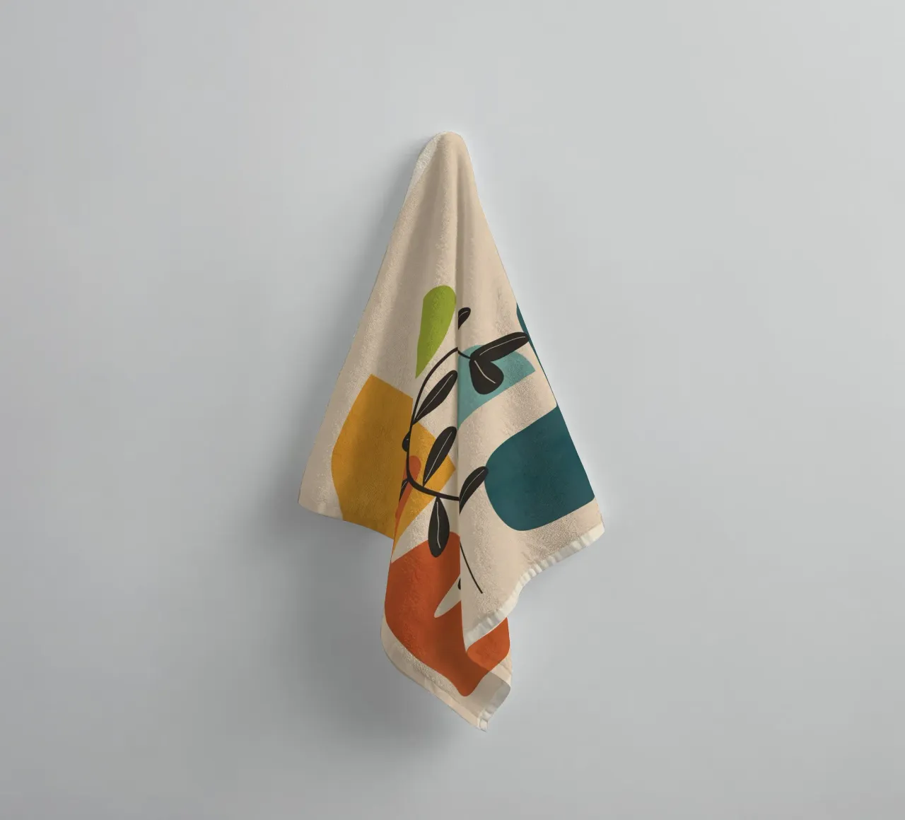 Minimal Balance – Abstract Forms II Handtuch von Nadjaa