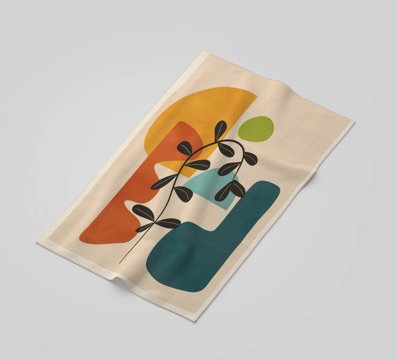 Minimal Balance – Abstract Forms II serviette de plage de Nadjaa
