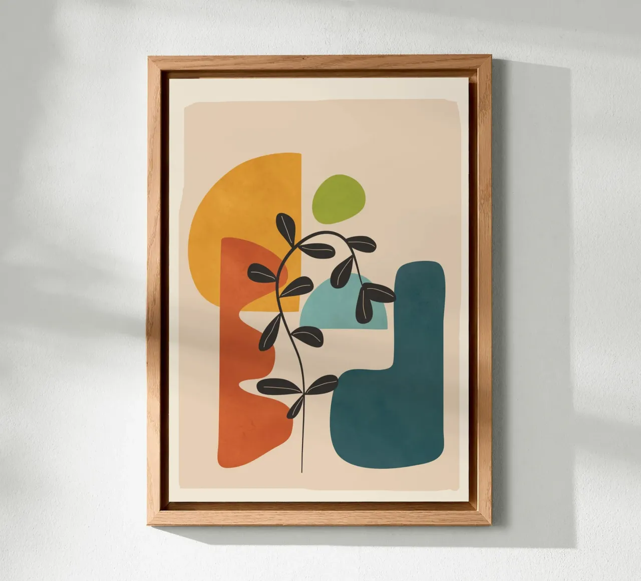 Minimal Balance – Abstract Forms II aluminium-dibond van Nadjaa