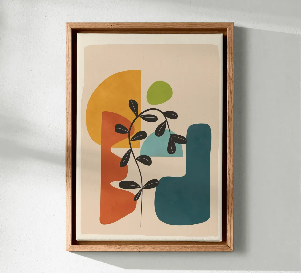 Minimal Balance – Abstract Forms II canvas by Nadjaa