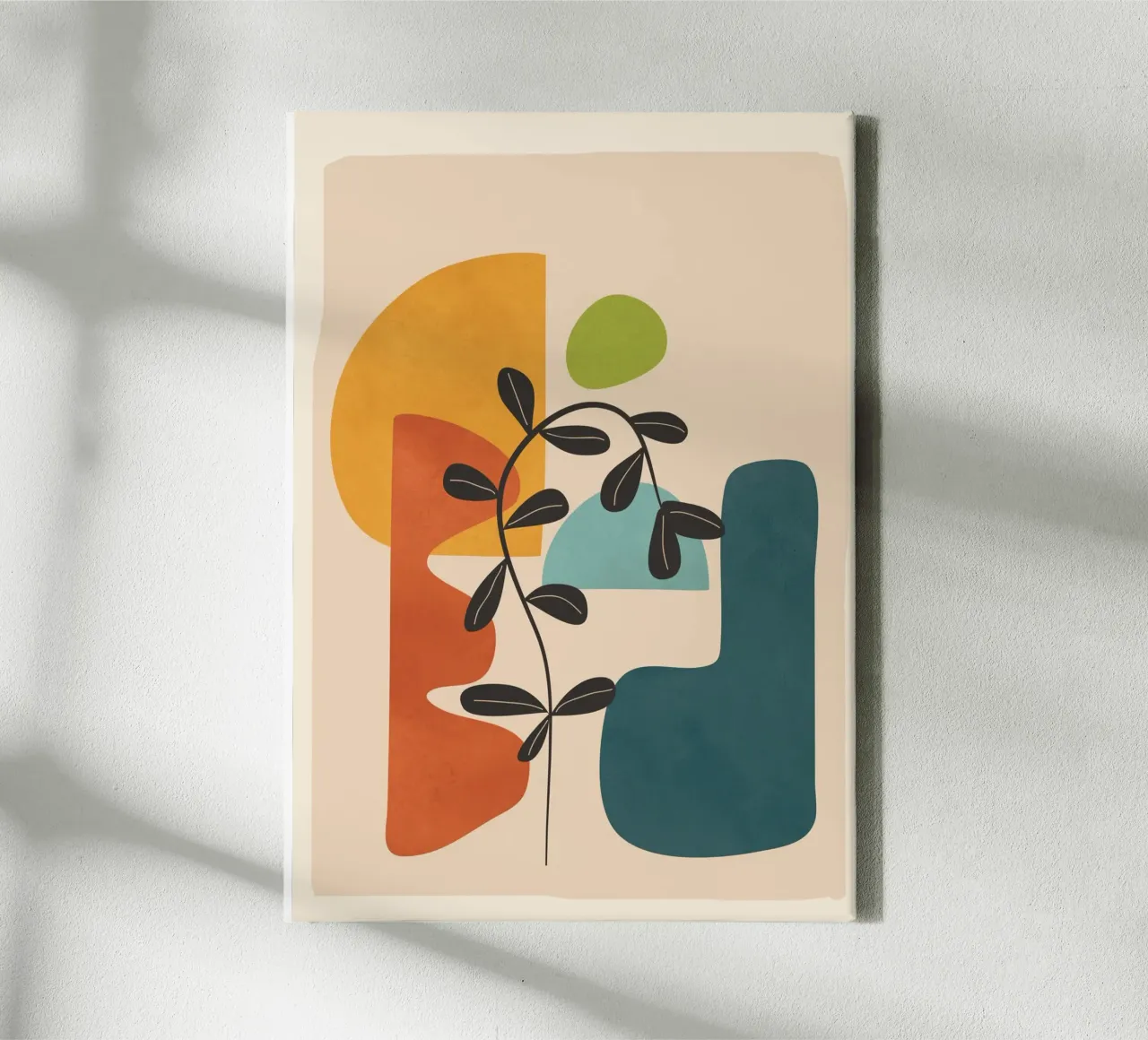 Minimal Balance – Abstract Forms II canvas by Nadjaa