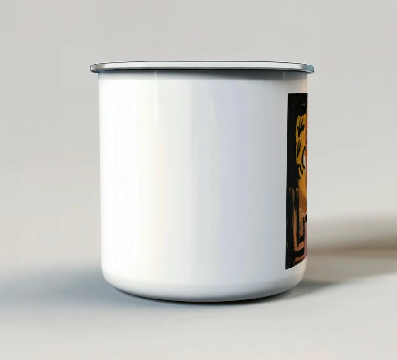 Ritratto emotivo astratto tazza in smalto da Lunar Templar