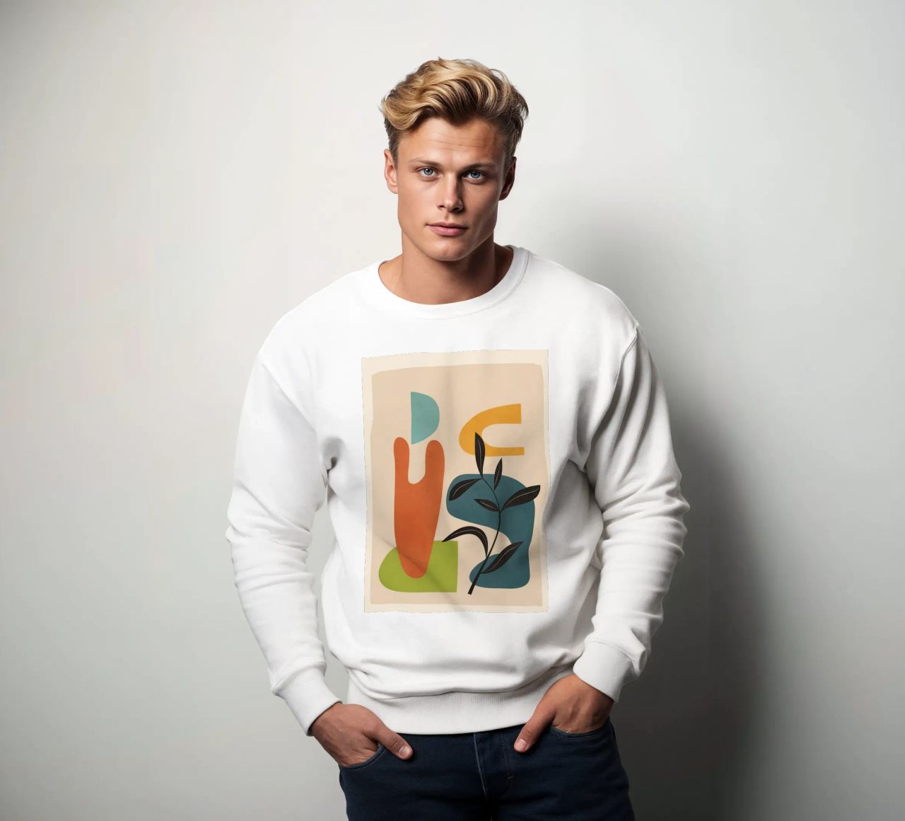 Minimal Balance – Abstract Forms III sweatshirt by Nadjaa