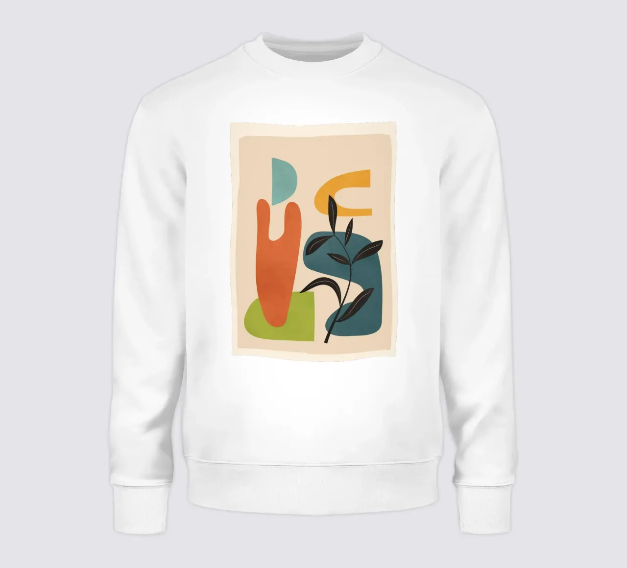 Minimal Balance – Abstract Forms III Sweatshirt von Nadjaa