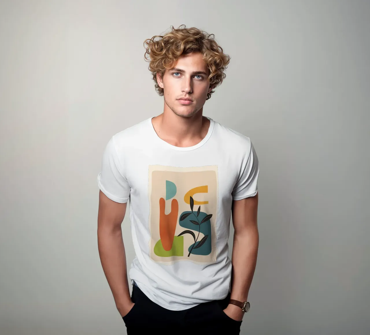 Minimal Balance – Abstract Forms III t-shirt da Nadjaa