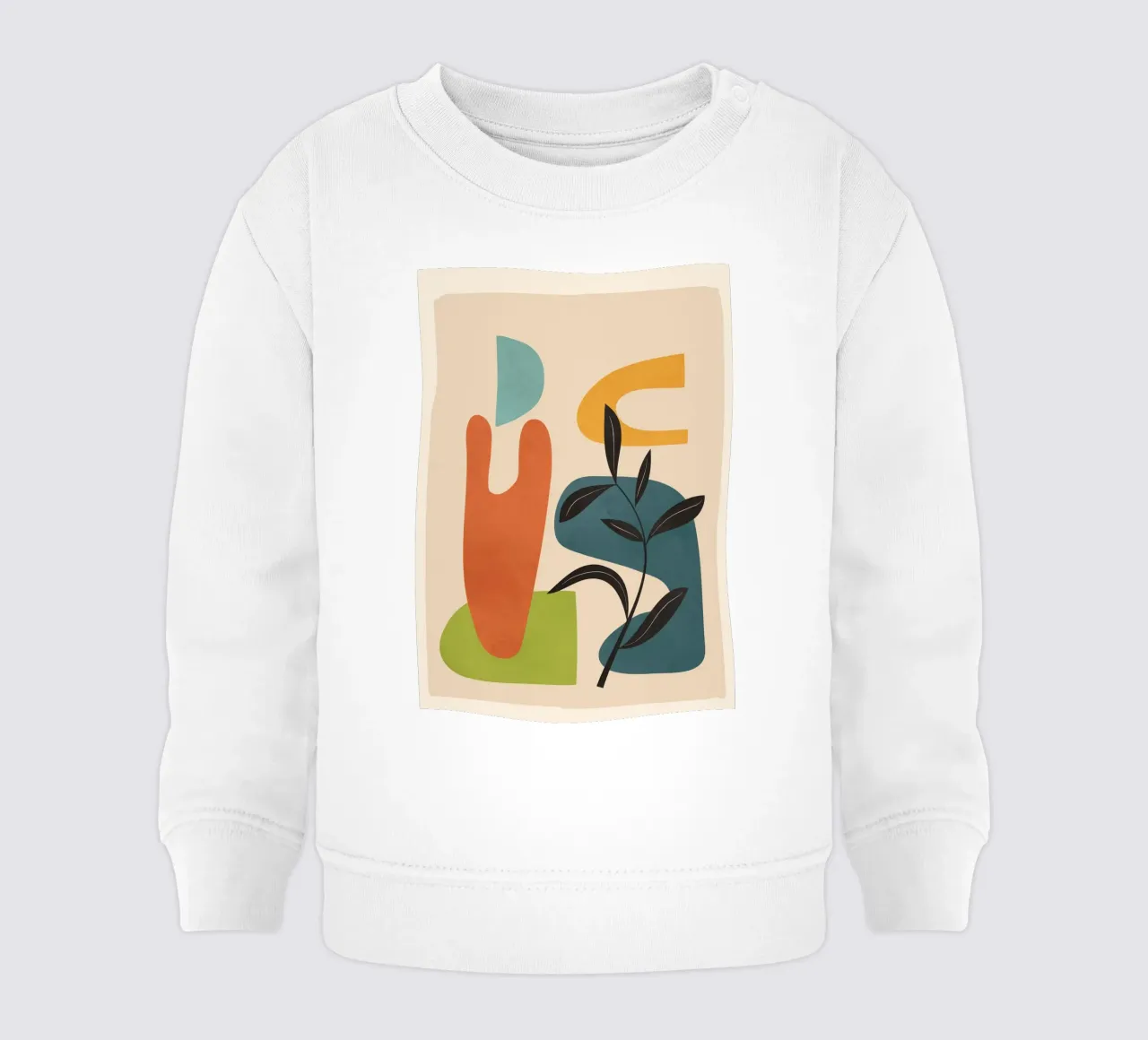 Minimal Balance – Abstract Forms III Baby Sweatshirt von Nadjaa