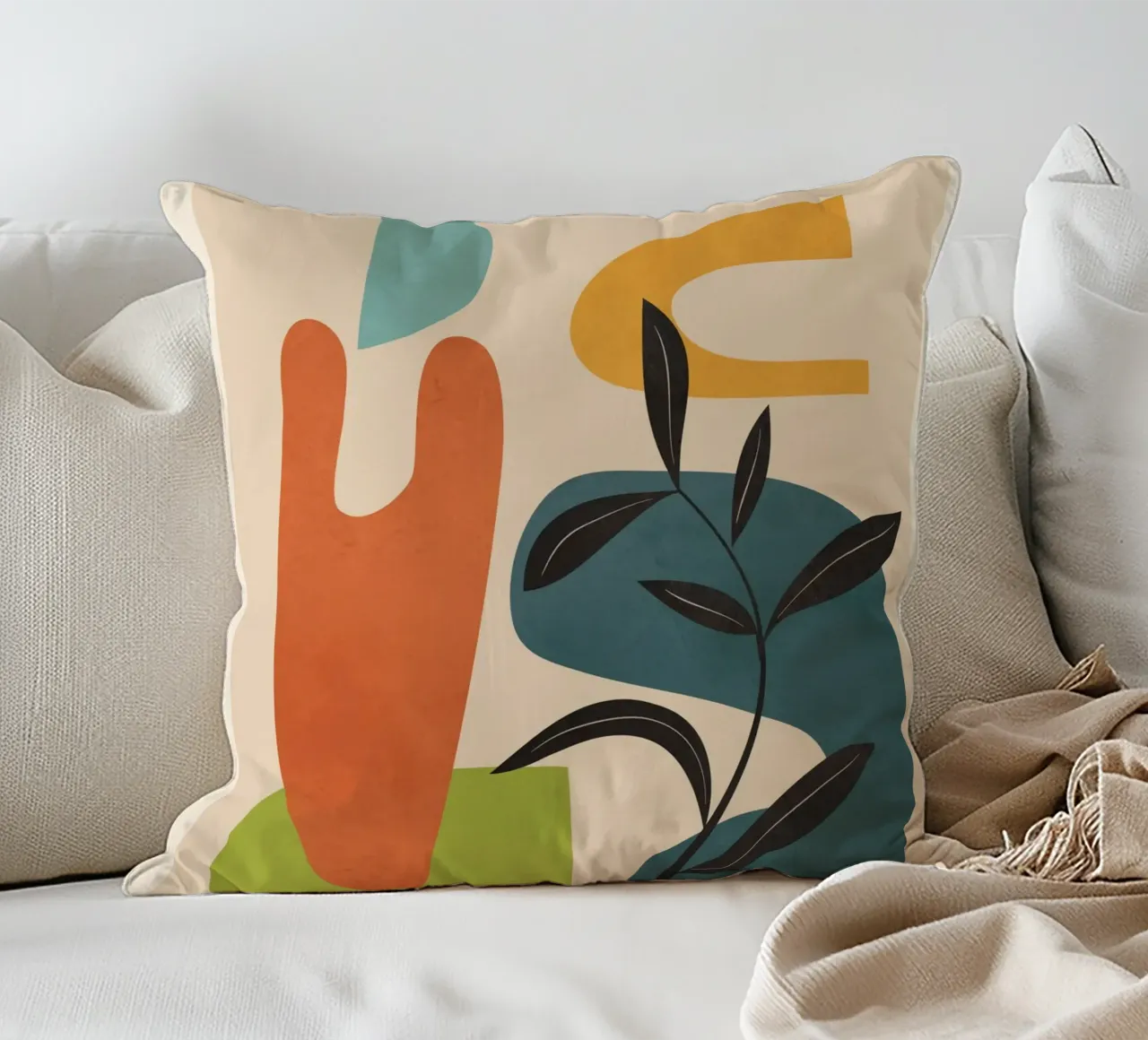 Minimal Balance – Abstract Forms III cuscino da Nadjaa