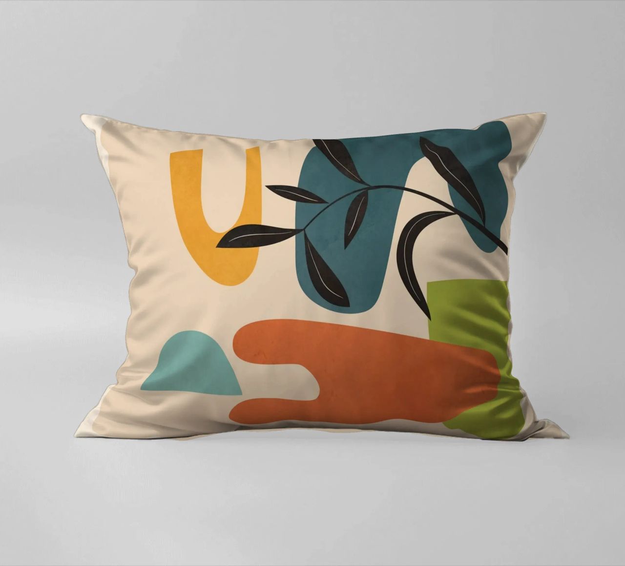 Minimal Balance – Abstract Forms III decorative cushion by Nadjaa
