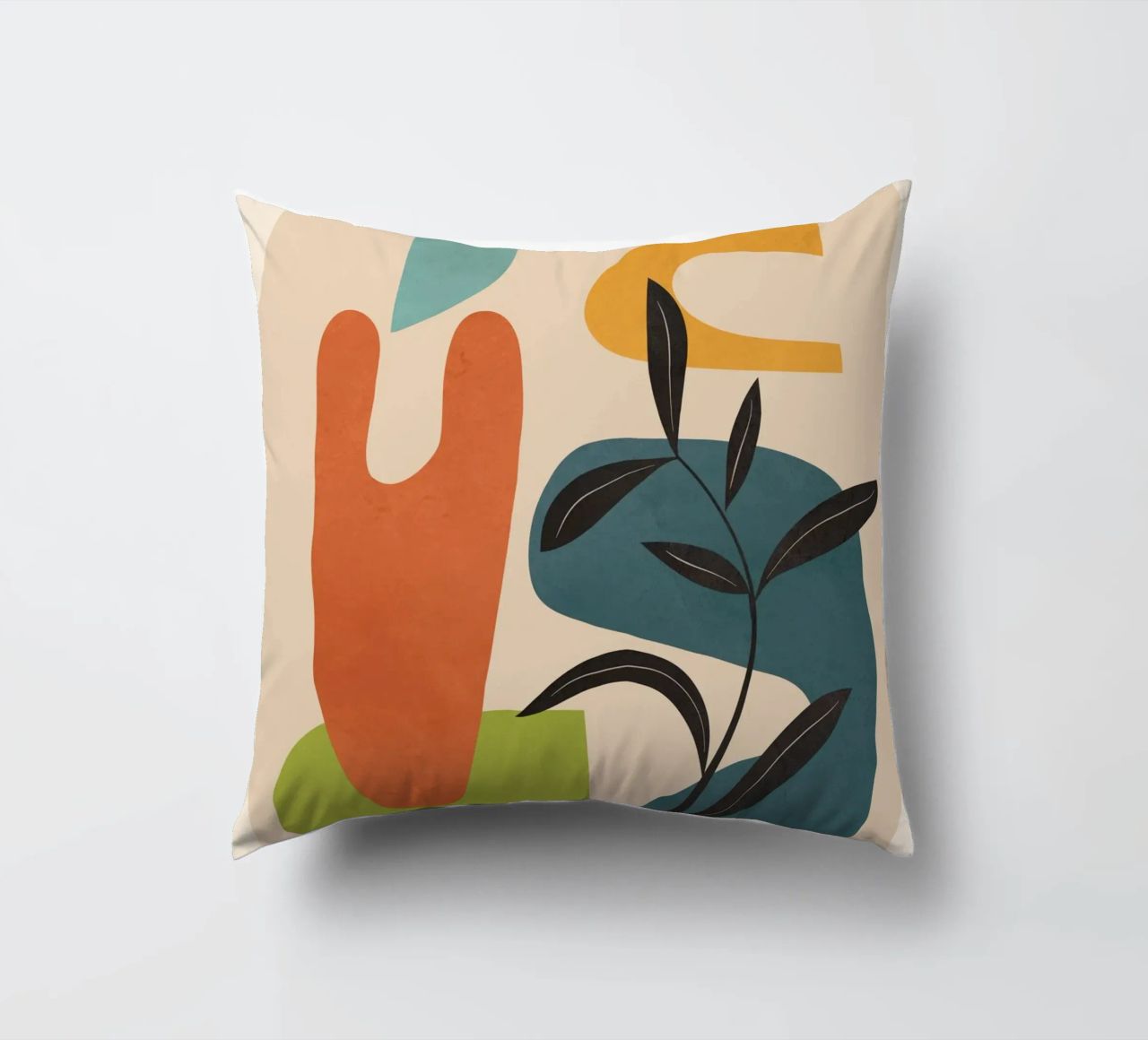 Minimal Balance – Abstract Forms III decorative cushion by Nadjaa