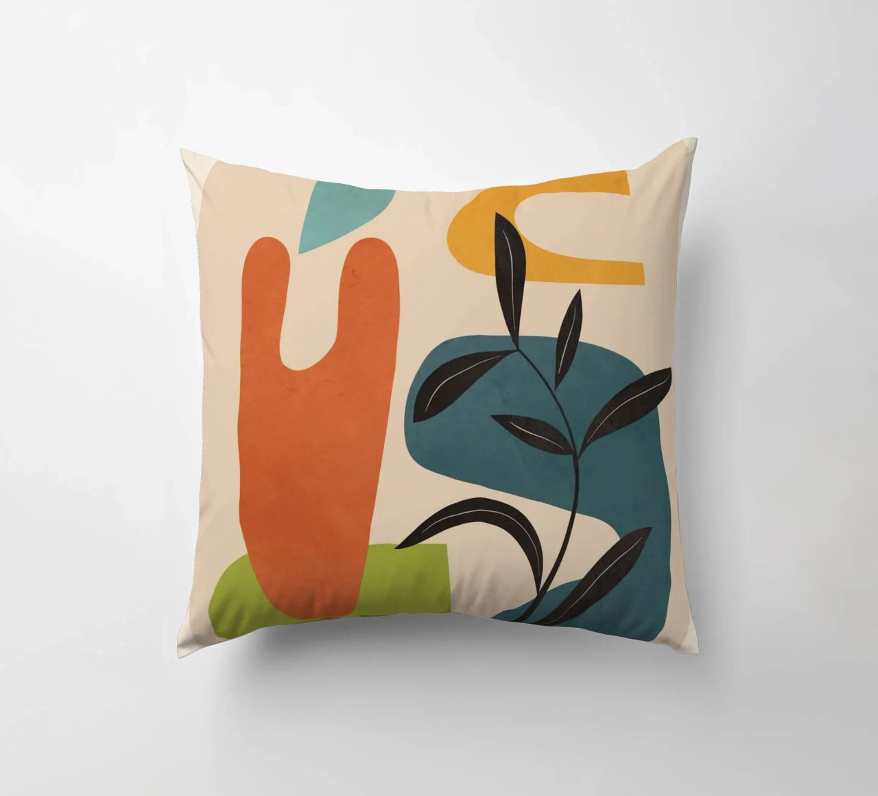 Minimal Balance – Abstract Forms III decorative cushion by Nadjaa