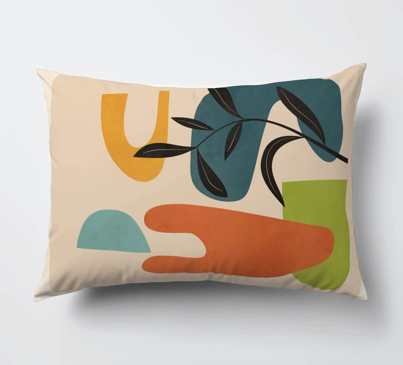 Minimal Balance – Abstract Forms III decorative cushion by Nadjaa