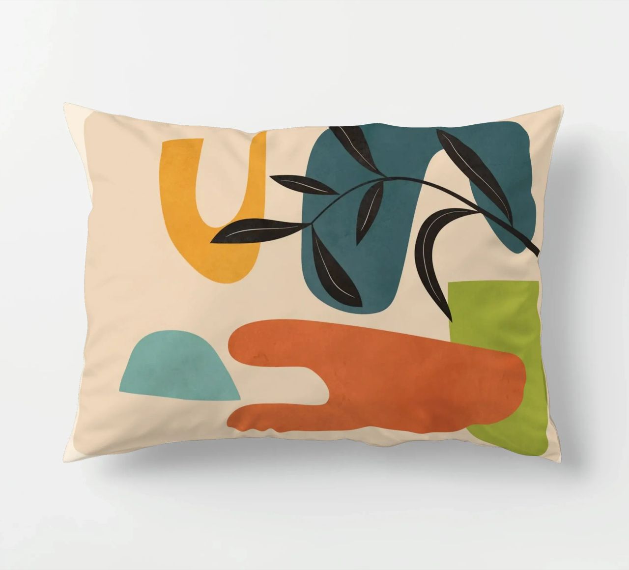 Minimal Balance – Abstract Forms III decorative cushion by Nadjaa